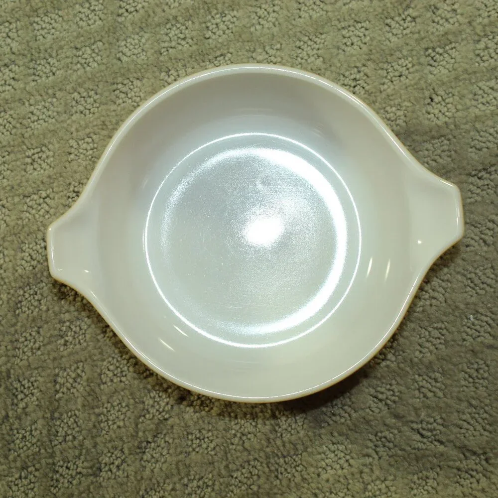 Vtg Pyrex 10 Pieces 3 Old Orchard Casserole Dishes Brown Lids, 2 Refrig w Lids